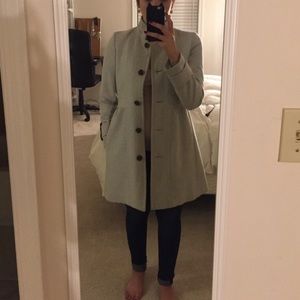 Gray J Crew wool pea coat